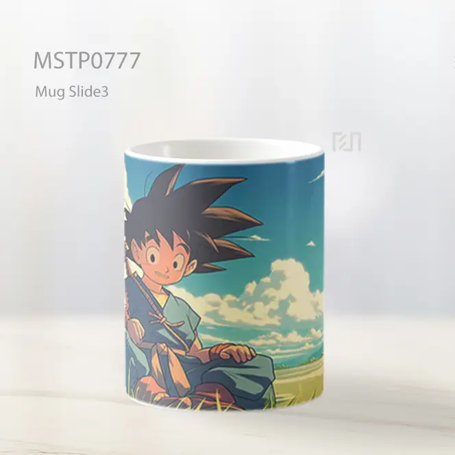 Dragon Ball Goku Lucu Di Ladang Mug MSTP0777 - All-side / Desain