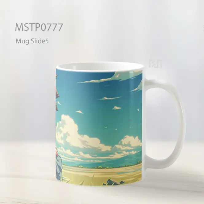Dragon Ball Goku Lucu Di Ladang Mug MSTP0777 - All-side / Desain