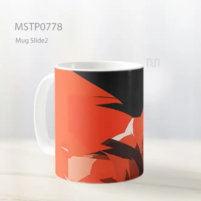 Dragon Ball Goku Oranye Minimalis Mug MSTP0778 - All-side / Desain