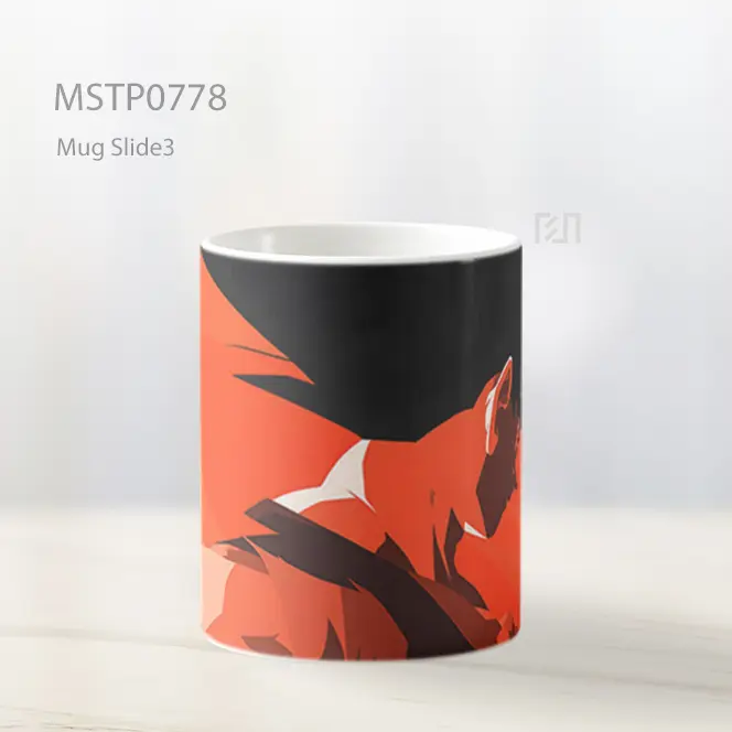 Dragon Ball Goku Oranye Minimalis Mug MSTP0778 - All-side / Desain