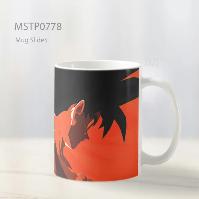 Dragon Ball Goku Oranye Minimalis Mug MSTP0778 - All-side / Desain
