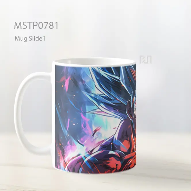 Dragon Ball Goku Warna Warni Art Mug MSTP0781 - All-side / Desain