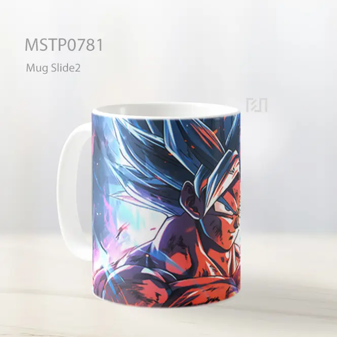 Dragon Ball Goku Warna Warni Art Mug MSTP0781 - All-side / Desain