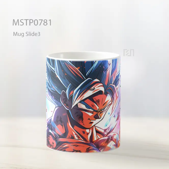 Dragon Ball Goku Warna Warni Art Mug MSTP0781 - All-side / Desain