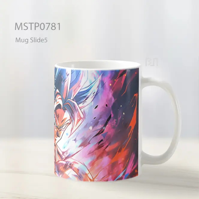 Dragon Ball Goku Warna Warni Art Mug MSTP0781 - All-side / Desain