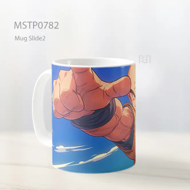 Dragon Ball Krillin Aesthetic Biru Mug MSTP0782 - All-side / Desain