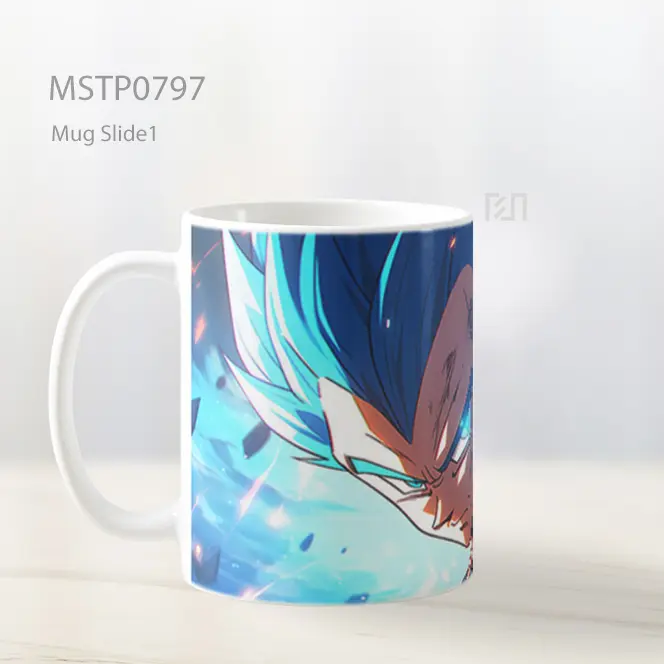Dragon Ball Vegeta Biru Mug MSTP0797 - All-side / Desain