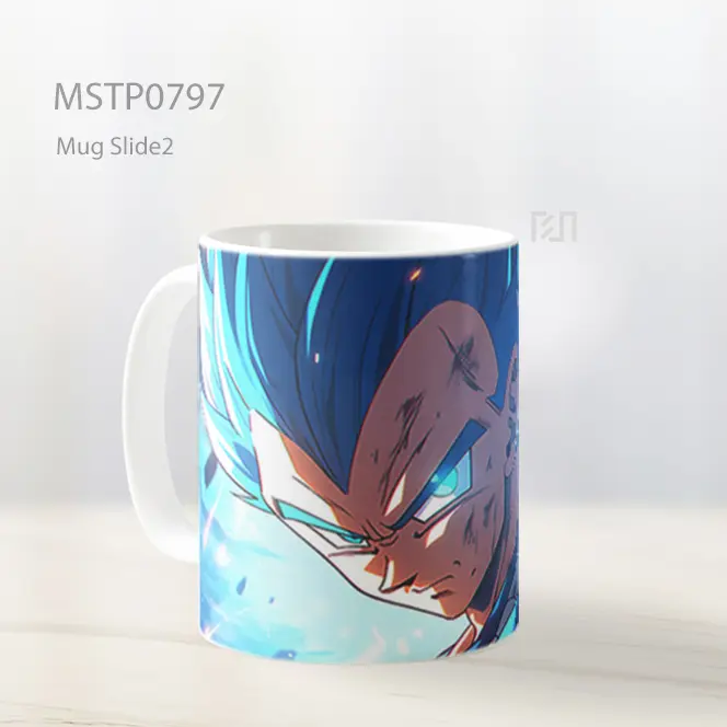Dragon Ball Vegeta Biru Mug MSTP0797 - All-side / Desain
