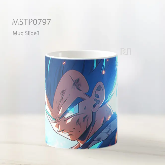Dragon Ball Vegeta Biru Mug MSTP0797 - All-side / Desain