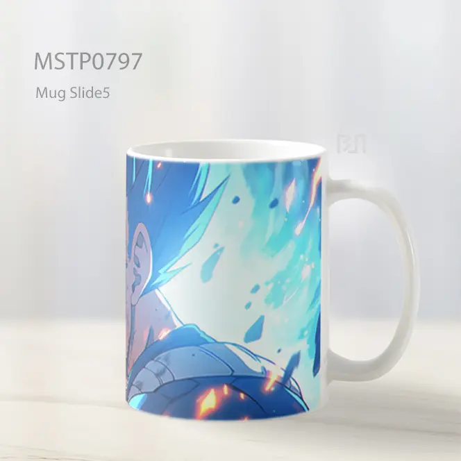 Dragon Ball Vegeta Biru Mug MSTP0797 - All-side / Desain