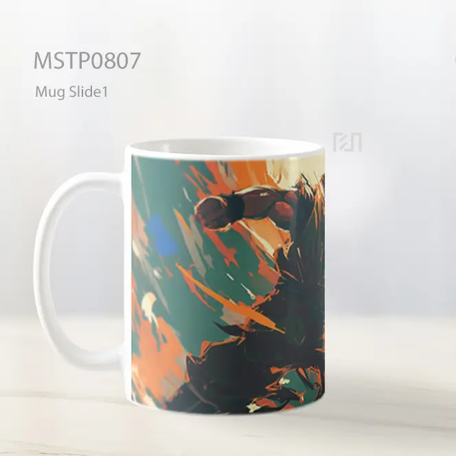 Dragon Ball Z Goku Super Saiyan Power Up Mug MSTP0807 - All-side / Desain
