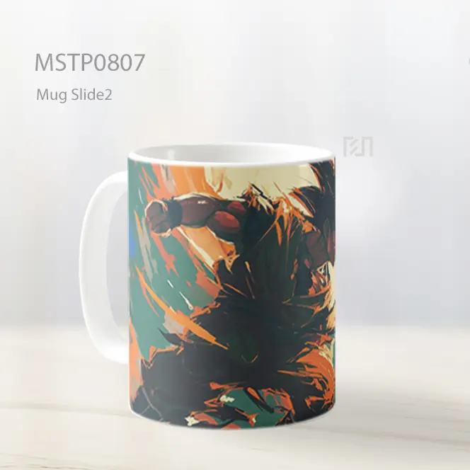 Dragon Ball Z Goku Super Saiyan Power Up Mug MSTP0807 - All-side / Desain