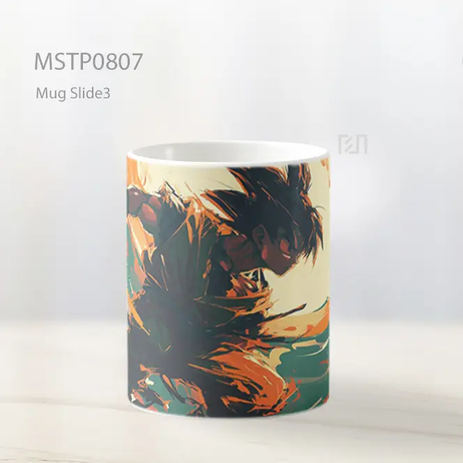 Dragon Ball Z Goku Super Saiyan Power Up Mug MSTP0807 - All-side / Desain
