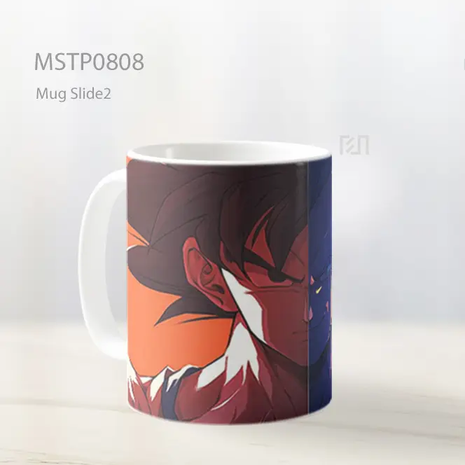 Dragon Ball Z Goku Vegeta Wajah Terpisah Mug MSTP0808 - All-side / Desain
