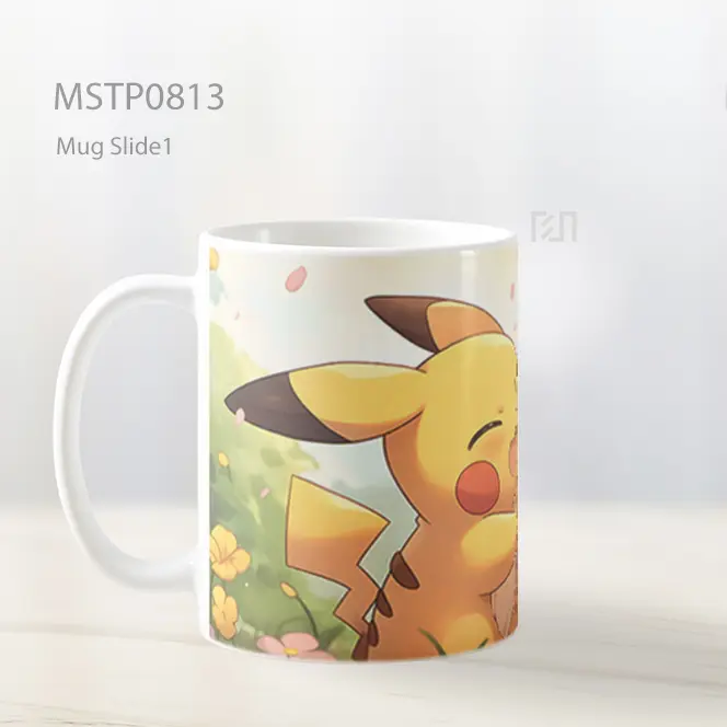 Dua Pikachu Lucu Pokemon Mug MSTP0813 - All-side / Desain