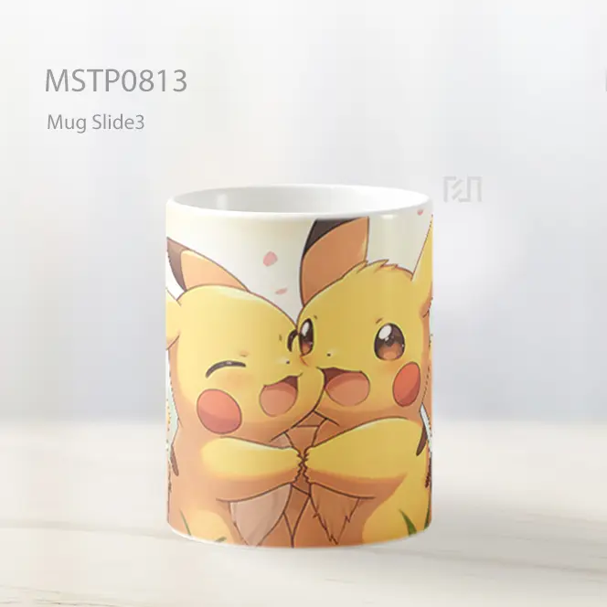 Dua Pikachu Lucu Pokemon Mug MSTP0813 - All-side / Desain
