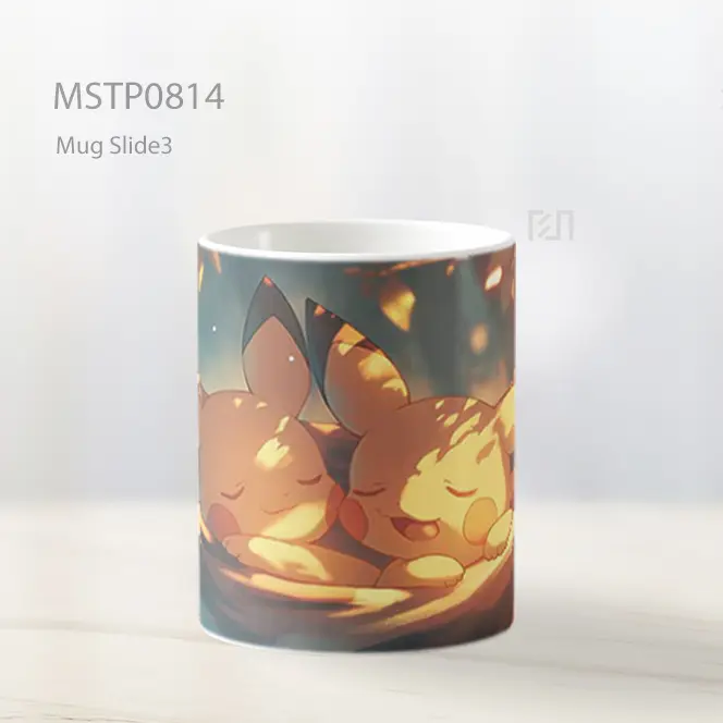 Dua Pikachu Tidur Di Hammock Mug MSTP0814 - All-side / Desain