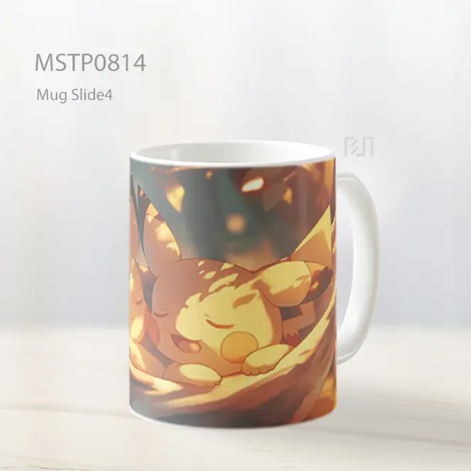 Dua Pikachu Tidur Di Hammock Mug MSTP0814