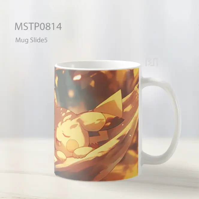 Dua Pikachu Tidur Di Hammock Mug MSTP0814 - All-side / Desain