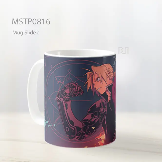 Edward And Alphonse Elric Api Latar Mug MSTP0816 - All-side / Desain