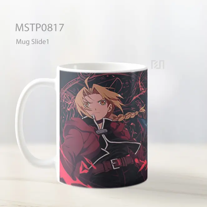 Edward And Alphonse Elric Fairy Tail Latar Aksi Mug MSTP0817 - All-side / Desain