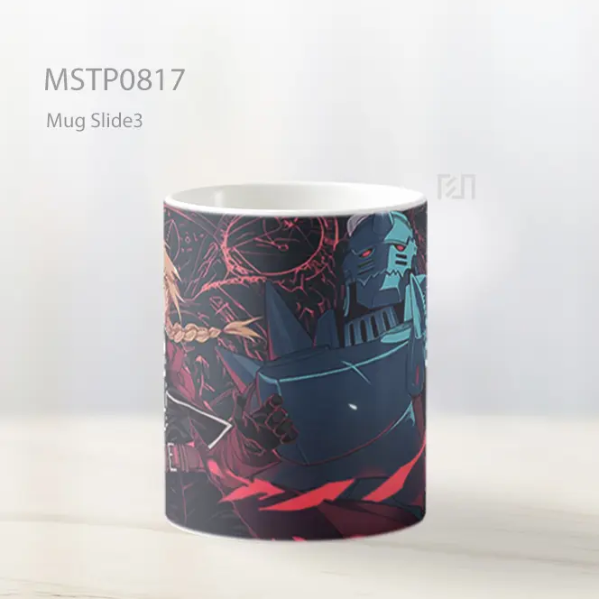 Edward And Alphonse Elric Fairy Tail Latar Aksi Mug MSTP0817 - All-side / Desain