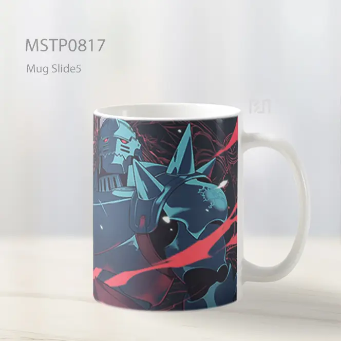 Edward And Alphonse Elric Fairy Tail Latar Aksi Mug MSTP0817 - All-side / Desain