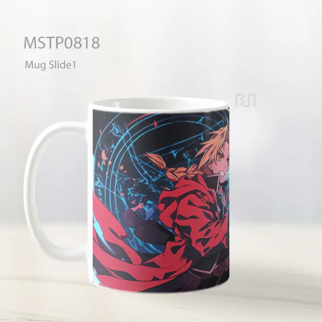 Edward And Alphonse Elric Fullmetal Alchemist Aksi Mug MSTP0818 - All-side / Desain