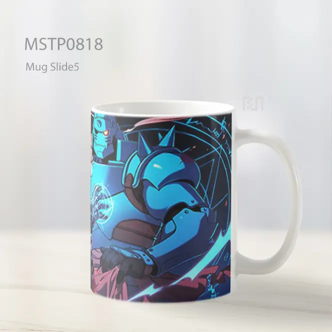 Edward And Alphonse Elric Fullmetal Alchemist Aksi Mug MSTP0818 - All-side / Desain