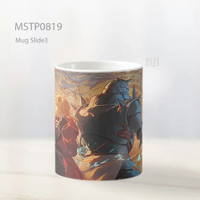 Edward And Alphonse Elric Latar Alchemy Mug MSTP0819 - All-side / Desain
