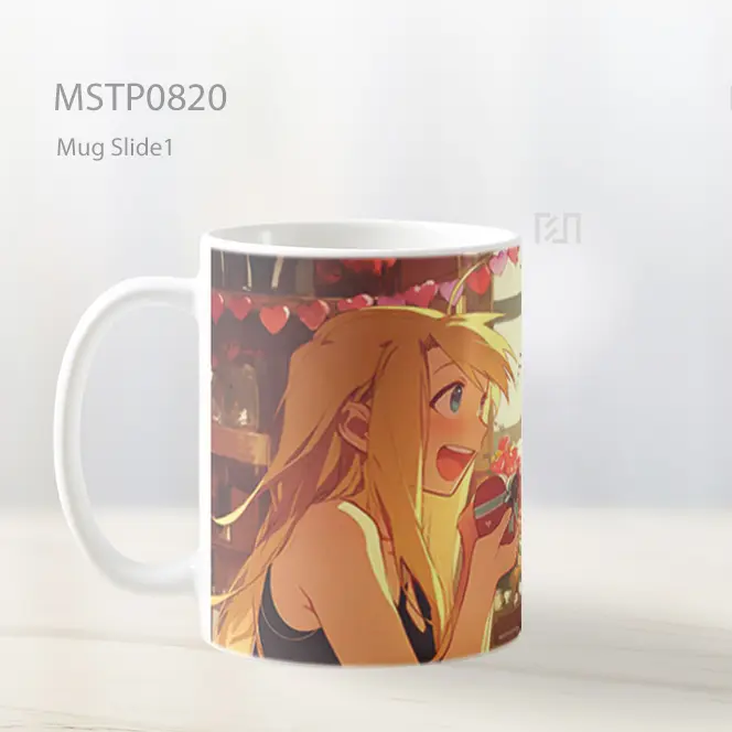 Edward And Winry Hadiah Cinta Valentines Mug MSTP0820 - All-side / Desain