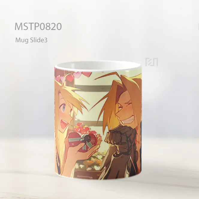 Edward And Winry Hadiah Cinta Valentines Mug MSTP0820 - All-side / Desain