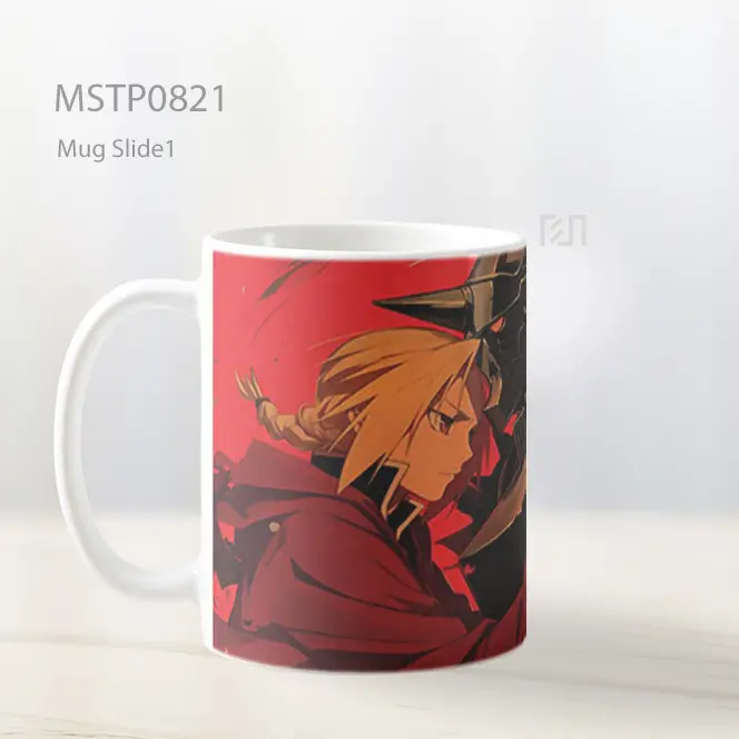 Edward Dan Alphonse Fullmetal Ikatan Saudara Mug MSTP0821 - All-side / Desain
