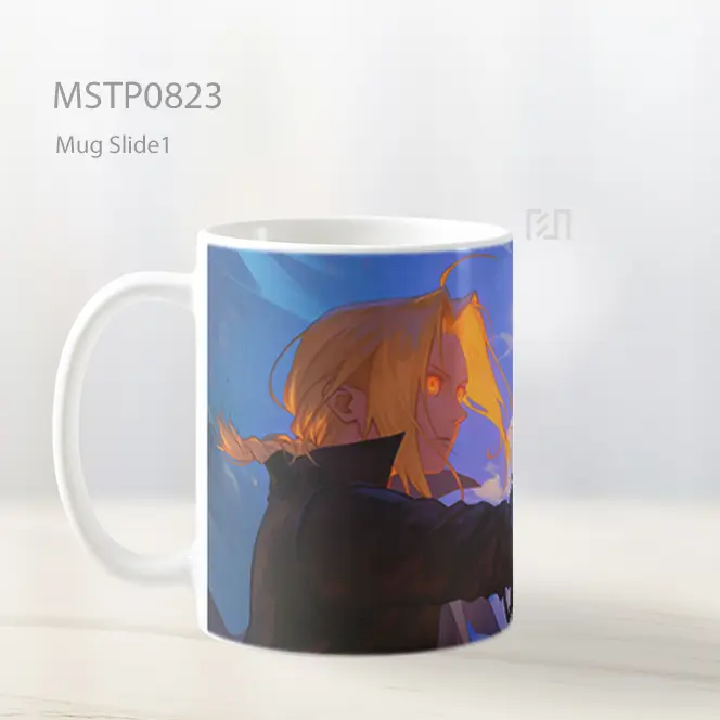 Edward Elric Automail Alchemy Energi Mug MSTP0823 - All-side / Desain