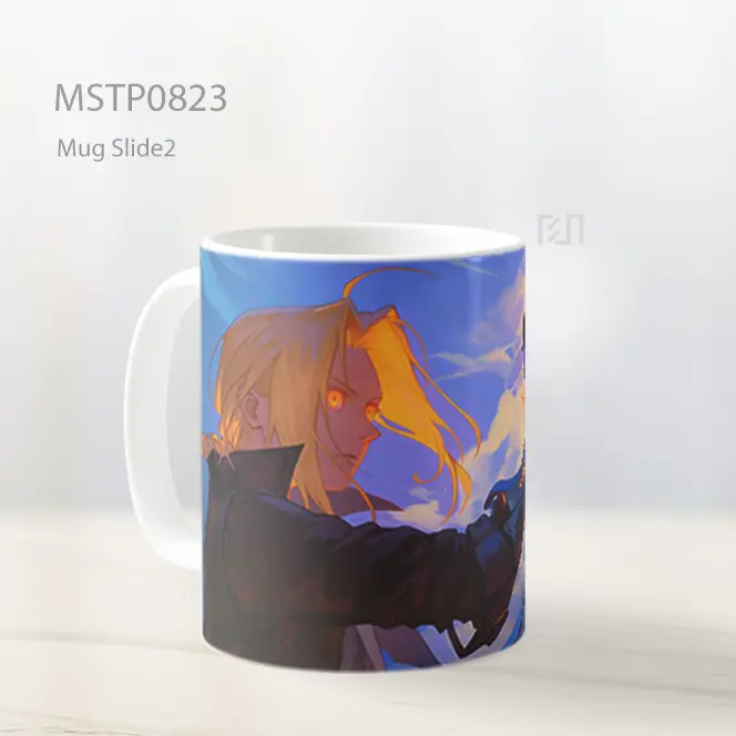 Edward Elric Automail Alchemy Energi Mug MSTP0823 - All-side / Desain