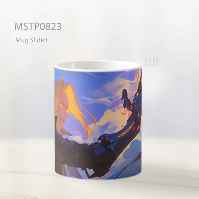 Edward Elric Automail Alchemy Energi Mug MSTP0823 - All-side / Desain