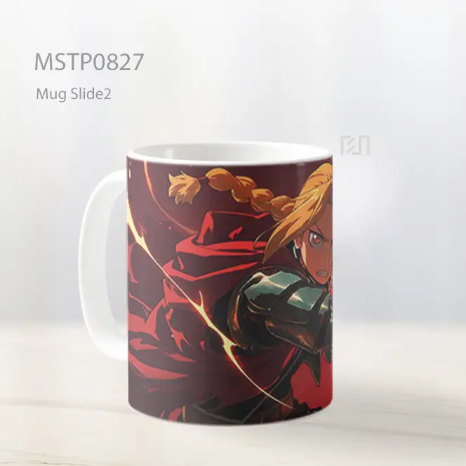 Edward Elric Lengan Automail Mug MSTP0827 - All-side / Desain