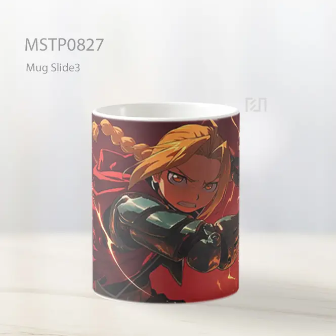 Edward Elric Lengan Automail Mug MSTP0827 - All-side / Desain