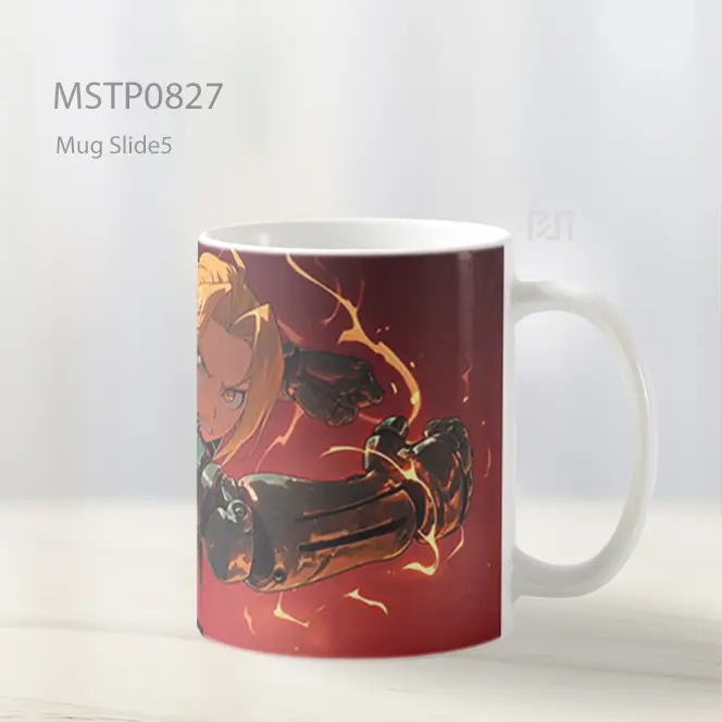 Edward Elric Lengan Automail Mug MSTP0827 - All-side / Desain