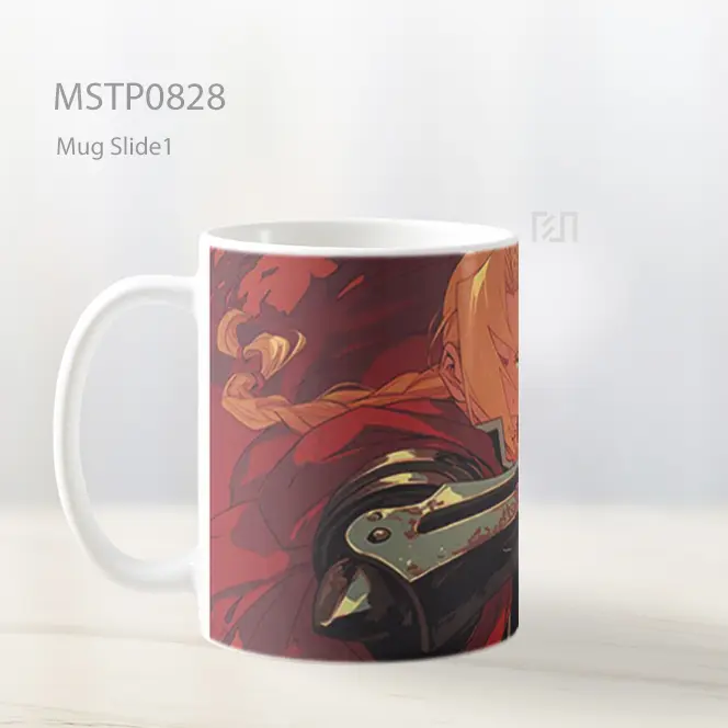 Edward Elric Tekad Api Mug MSTP0828 - All-side / Desain