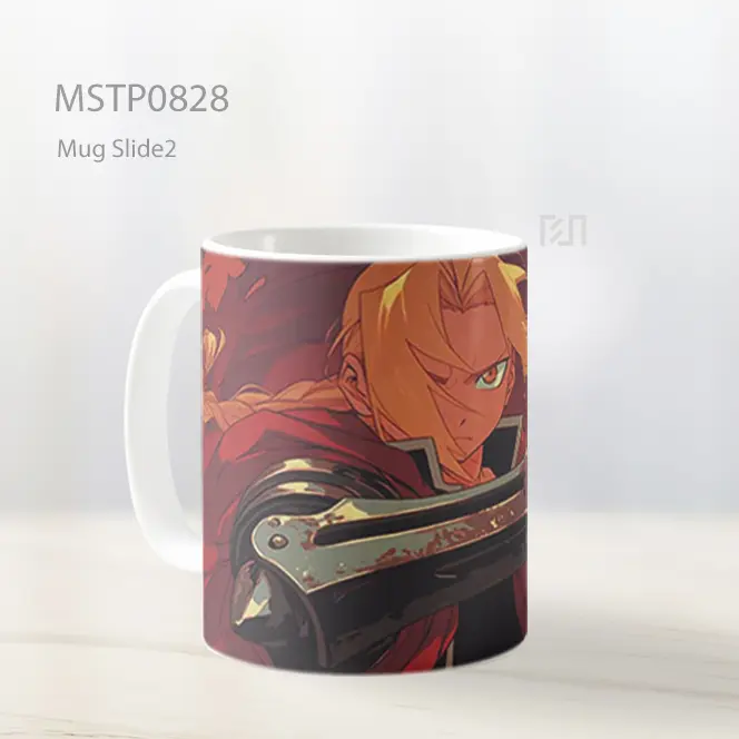 Edward Elric Tekad Api Mug MSTP0828 - All-side / Desain