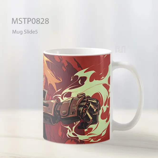 Edward Elric Tekad Api Mug MSTP0828 - All-side / Desain