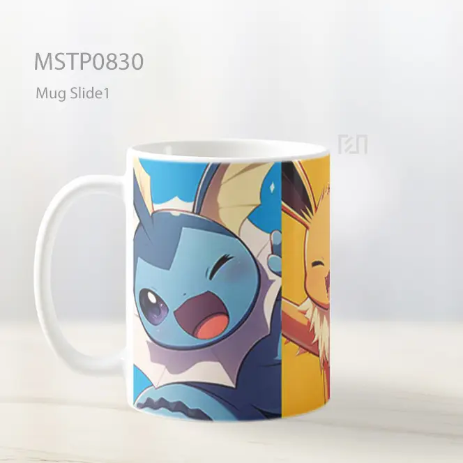Eevee Dan Evolusi Bahagia Mug MSTP0830 - All-side / Desain