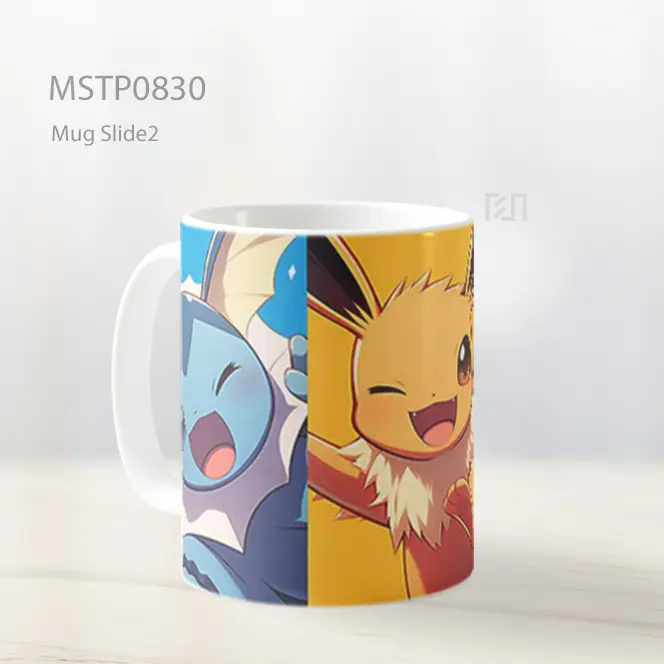 Eevee Dan Evolusi Bahagia Mug MSTP0830 - All-side / Desain