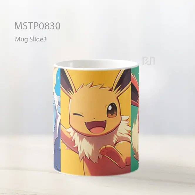 Eevee Dan Evolusi Bahagia Mug MSTP0830 - All-side / Desain