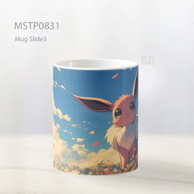 Eevee Di Ladang Musim Semi Mug MSTP0831 - All-side / Desain