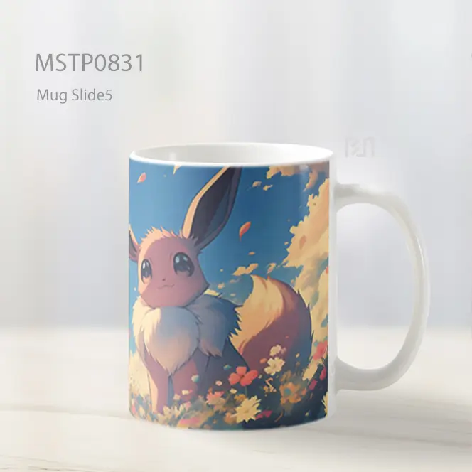 Eevee Di Ladang Musim Semi Mug MSTP0831 - All-side / Desain