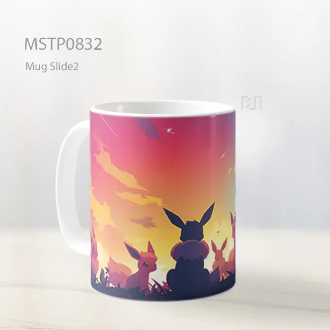 Eevee Evolusi Matahari Terbenam Mug MSTP0832 - All-side / Desain