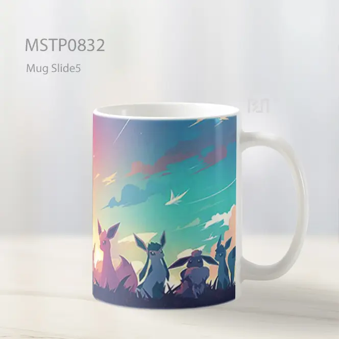 Eevee Evolusi Matahari Terbenam Mug MSTP0832 - All-side / Desain