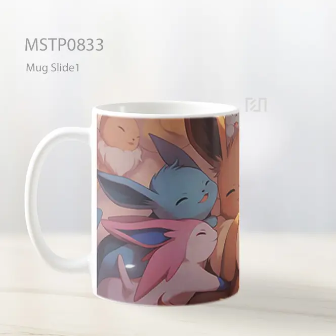 Eevee Evolusi Pelukan Mug MSTP0833 - All-side / Desain